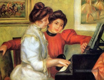 Pierre Auguste Renoir œuvres - yvonne et christine lerolle au piano Pierre Auguste Renoir